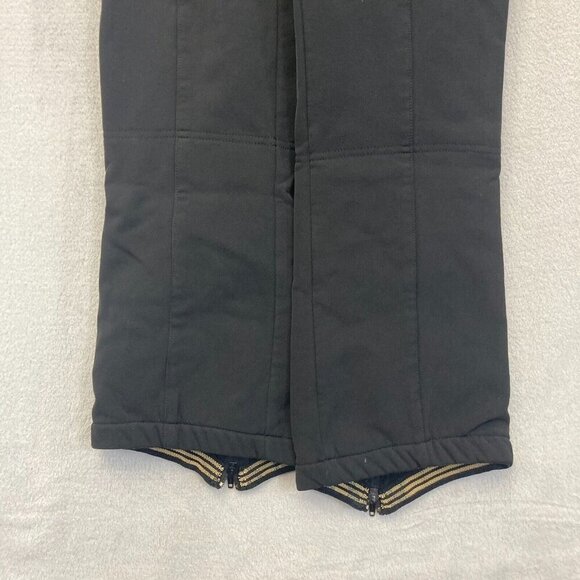 Vintage Nils Skiwear Snow Pants Womens Size 10 Stretch Ski Snow Black Zip Ankle - Picture 12 of 16